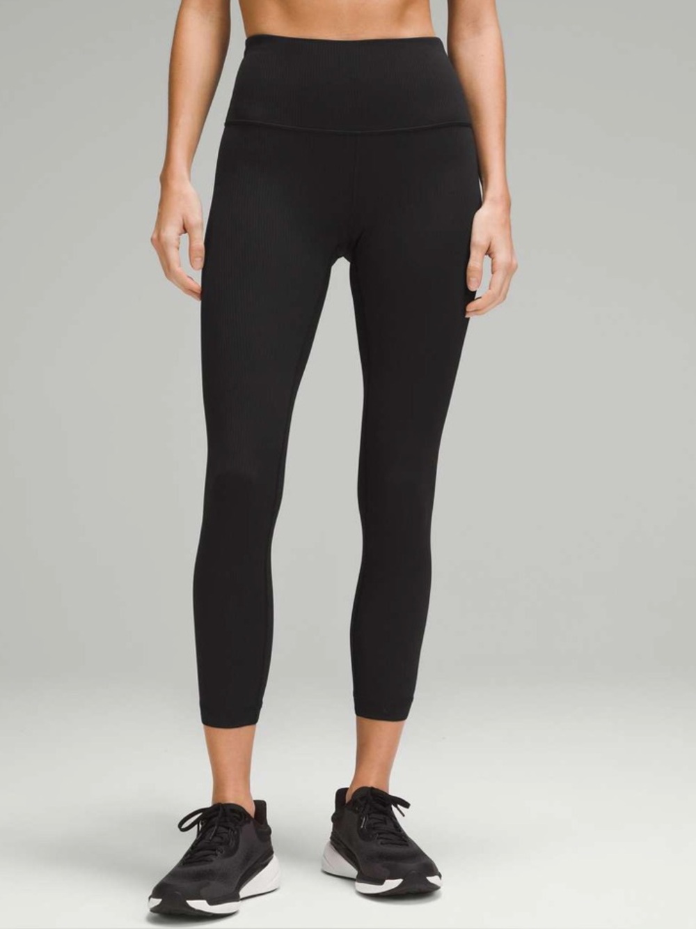 Lululemon Wunder Train High-Rise Ribbed Crop 23" Black 6